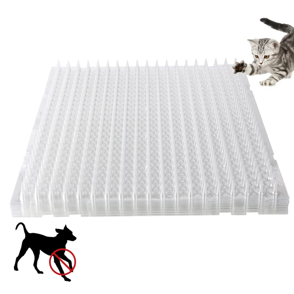 Ysglory cat spike mat for outdoor-indoor use deters pets from thresholds.