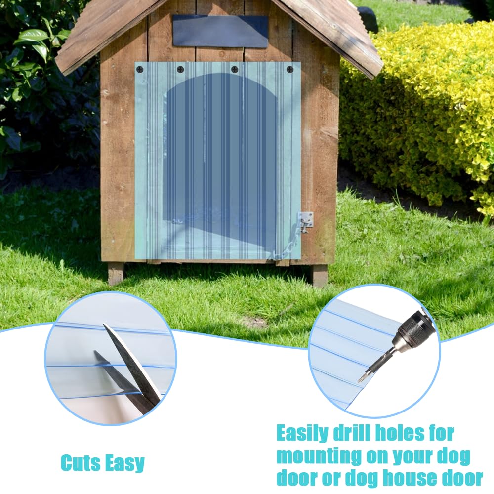 Ysglory PVC door flap features durable construction for cold weather