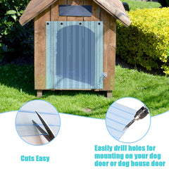Ysglory PVC door flap features durable construction for cold weather