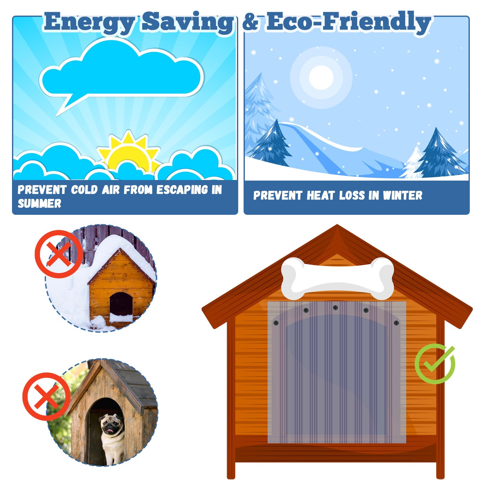 Ysglory dog door flap easy to clean with soap and water