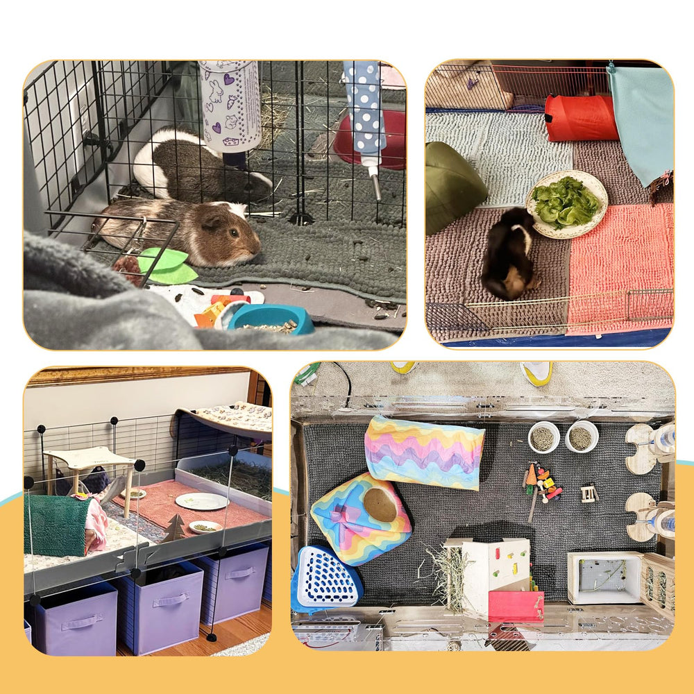 Ysglory small animal cage liner pack demonstrates versatile use across pets.