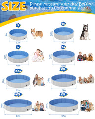 YSJILIDE durable PVC dog pool with soft bottom for comfort.