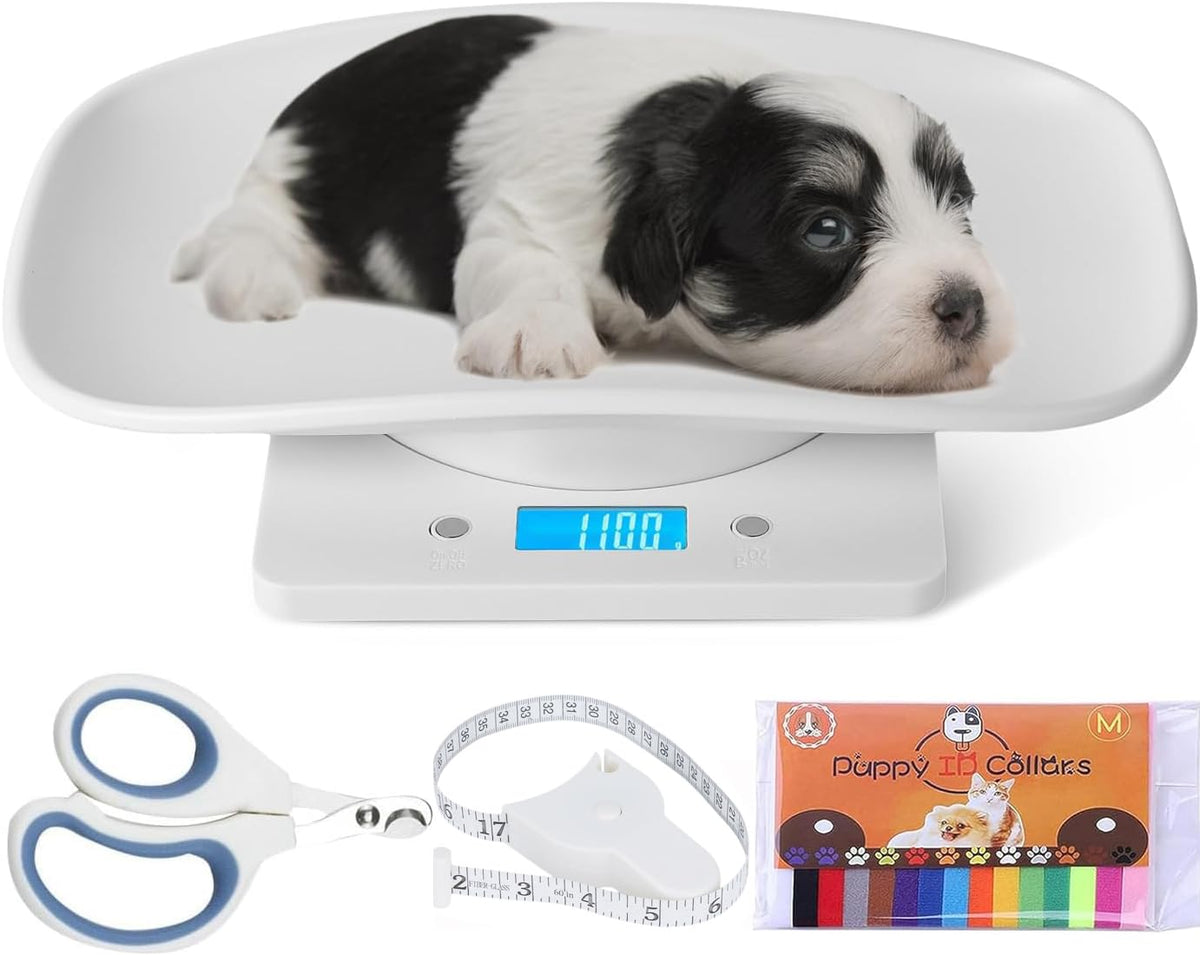 YTCYKJ Digital Pet Scale tray setup for precise newborn weight monitoring.