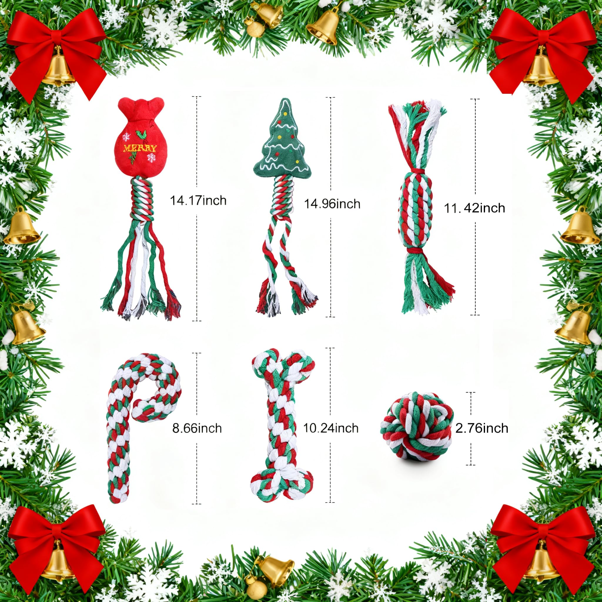 Yteseery holiday-rope-set aids chewing and gum massage during play sessions.
