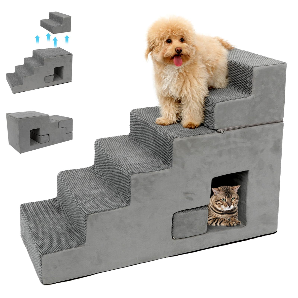 YU YUSING dog stairs six-step high-bed setup for easy access