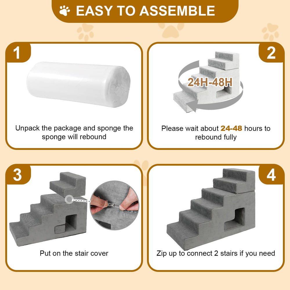 YU YUSING dog stairs stability system prevents wobble during climbs