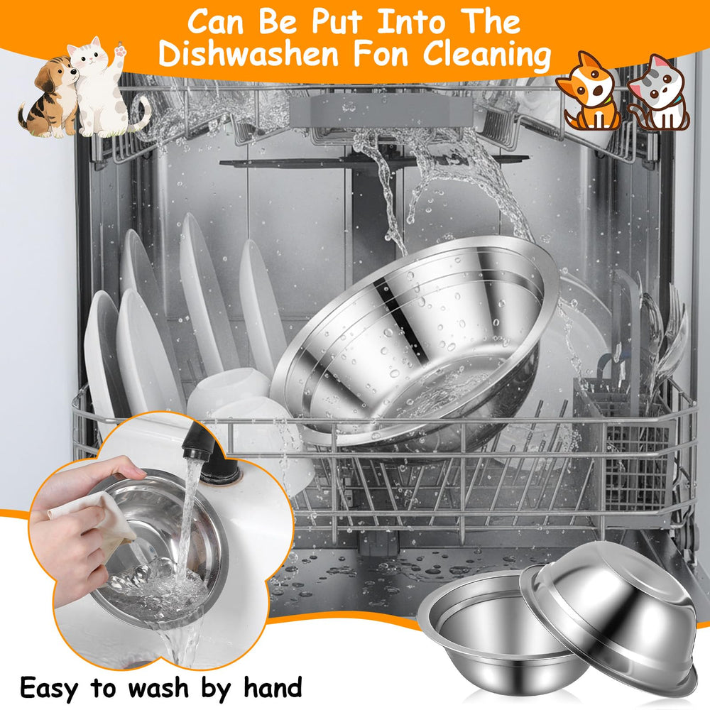Yuanan dishwasher-safe pet bowls for easy cleaning after meals