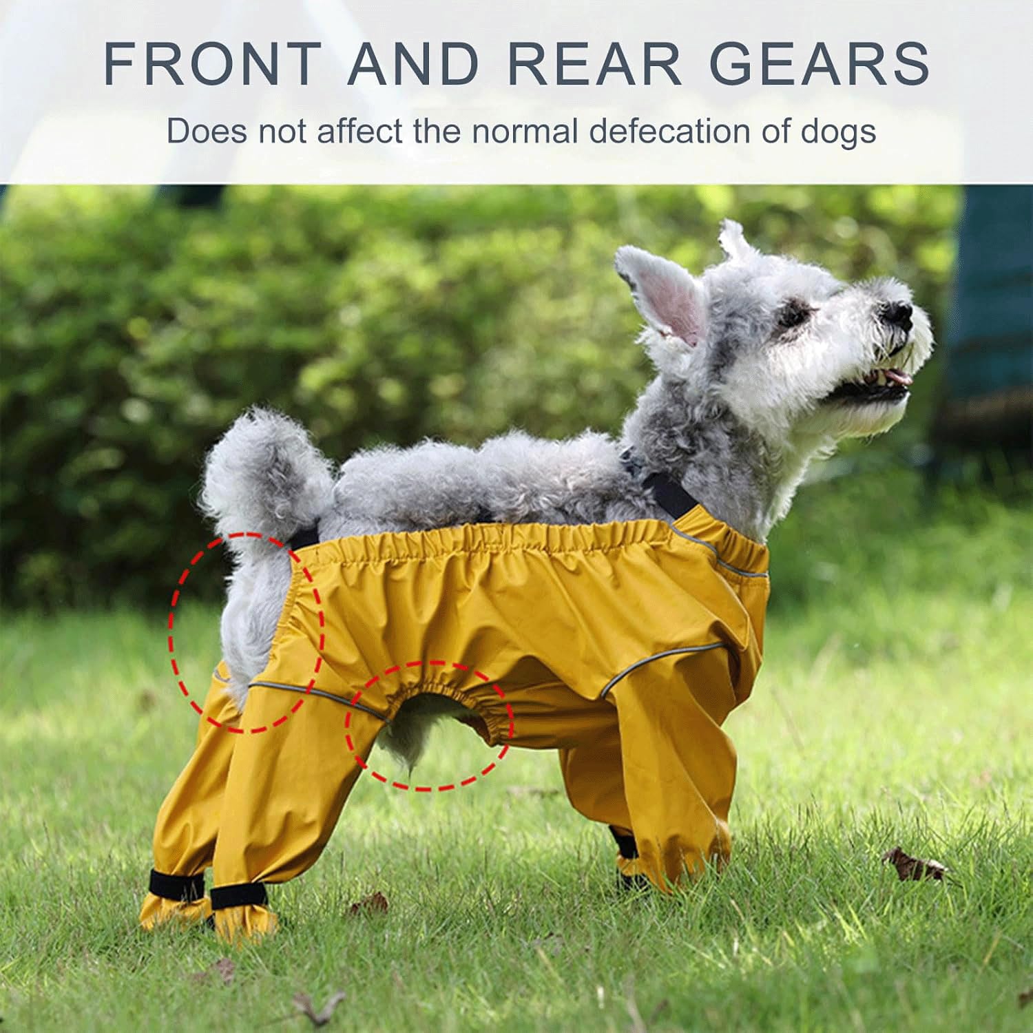 Yucca Dog Paw Boots traction soles provide stable grip on wet or icy ground.