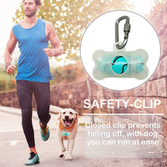 YUCHIYA dispenser with metal clip ready to hang on leash or bag