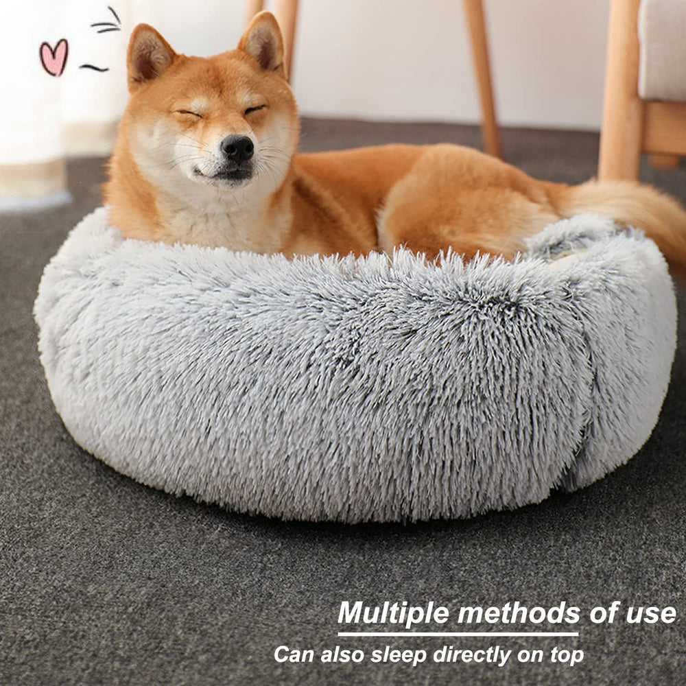 YUDANSI donut cuddler soft plush interior helps self-warming naps.