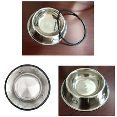 YUDANSI stainless steel dog bowl 2-pack for dry, wet food and water