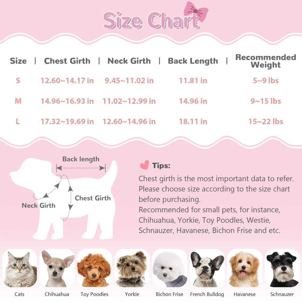YUDODO Bowknot Dog Sweater Dress front view shows cozy knit warmth