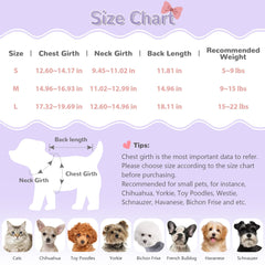 YUDODO Bowknot Dog Sweater Dress front view with warm turtleneck and festive charm.