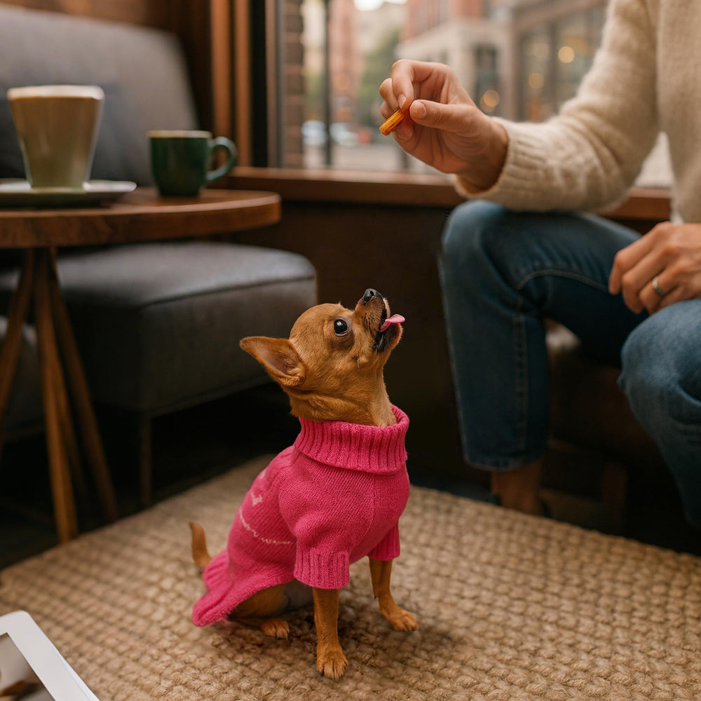 YUDODO Bowknot Dog Sweater Size Chart helps pick the right fit