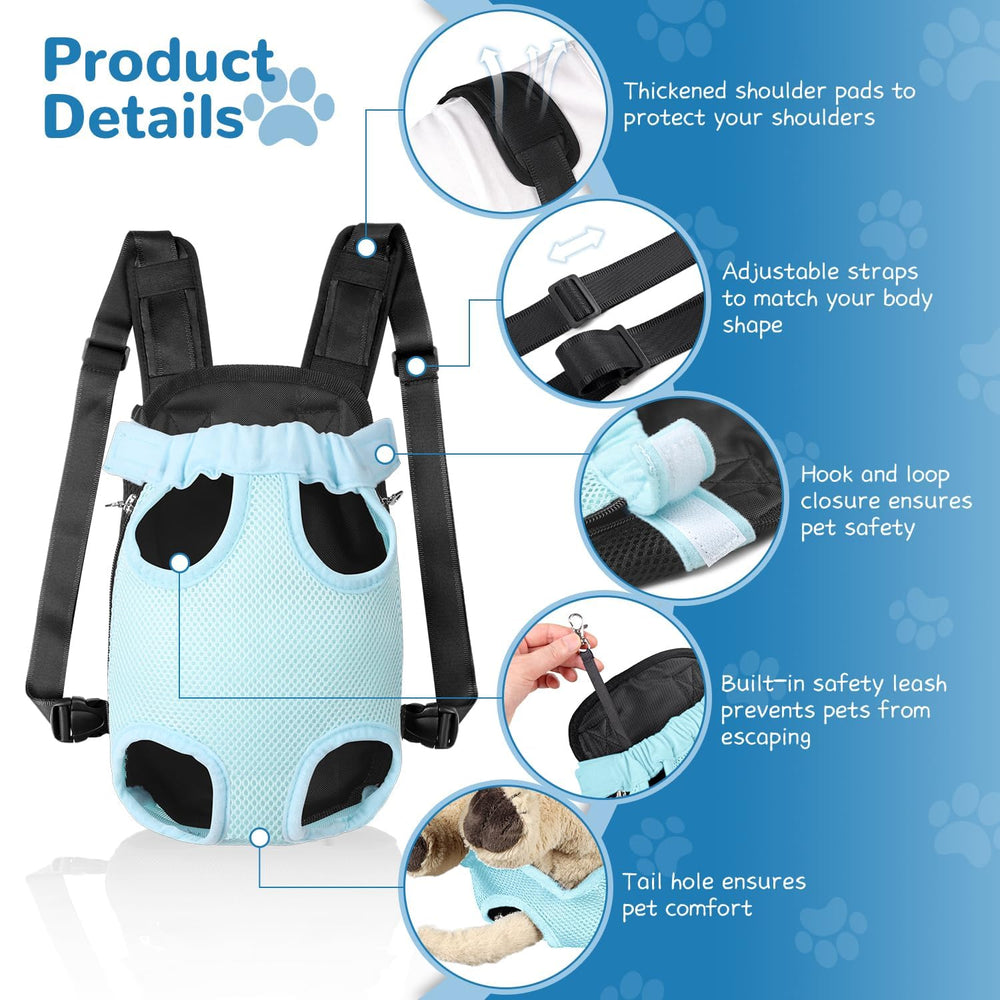 YUDODO dog carrier breathable mesh keeps pets comfortable in any weather.