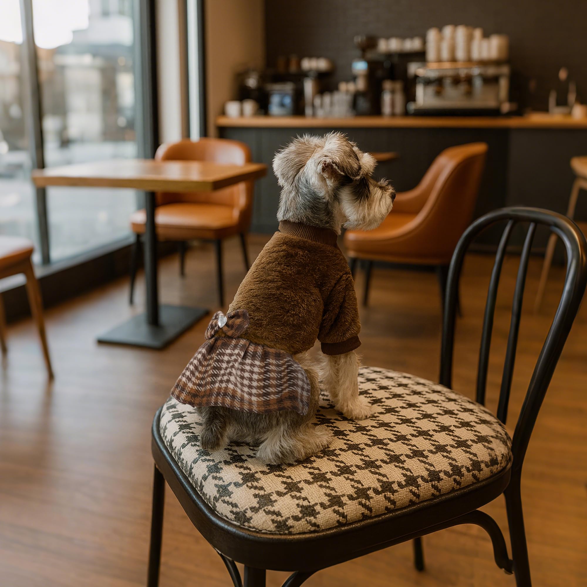 YUDODO fleece dog dress ready for walks and snuggles