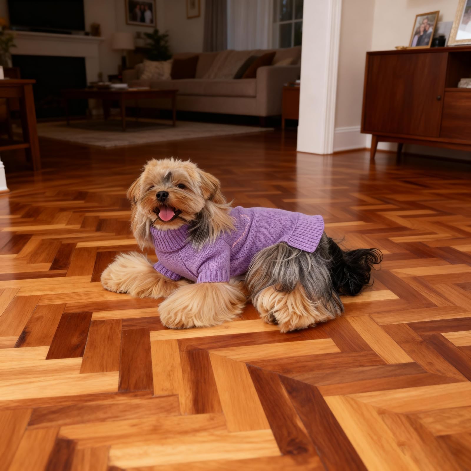 YUDODO Dog Sweater soft and stretchy fabric for cozy, easy dressing.