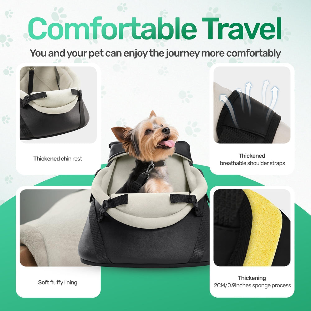 YUDODO elevated pup view offers wider outside sight for calmer journeys