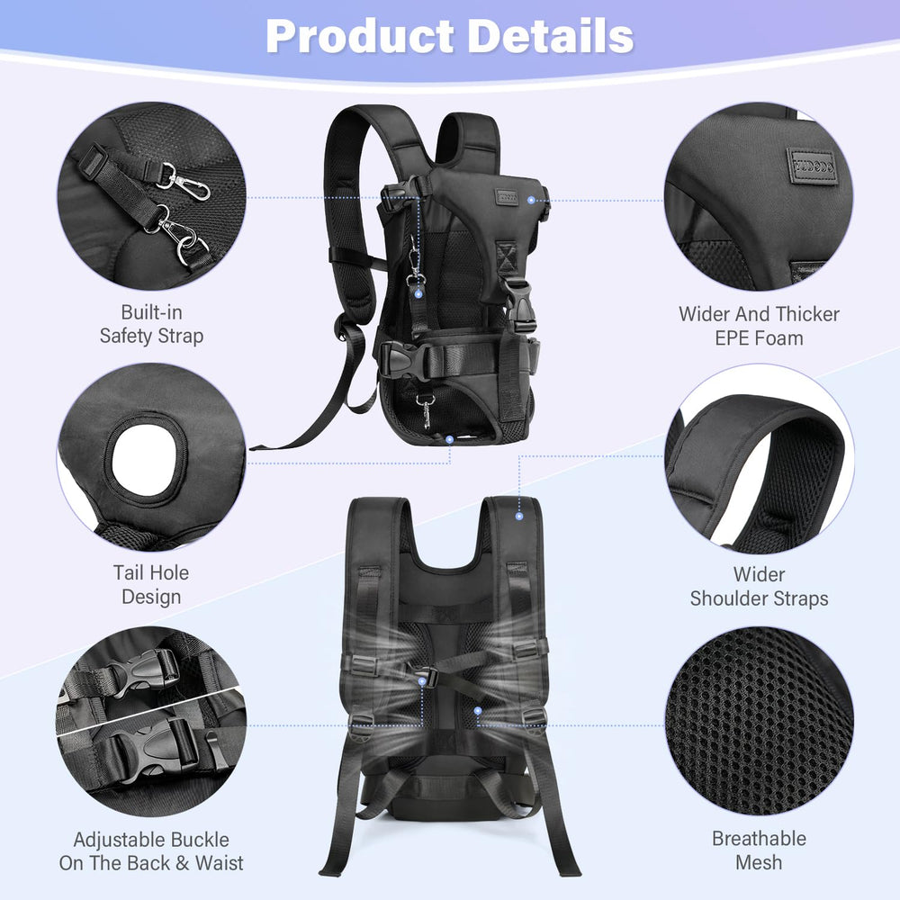 YUDODO front pet carrier hiking scenario keeps your pet close on trails.