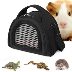 YUDODO hamster carrier bag side view for easy travel with small pets