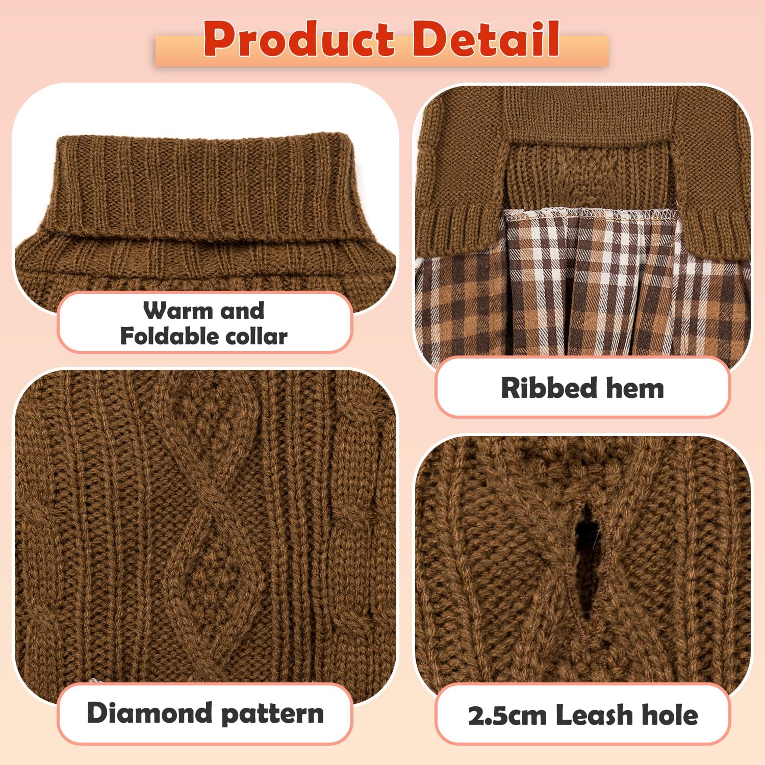 YUDODO knitted sweater warmth closeup showcases cozy fibers ideal for chilly evenings.