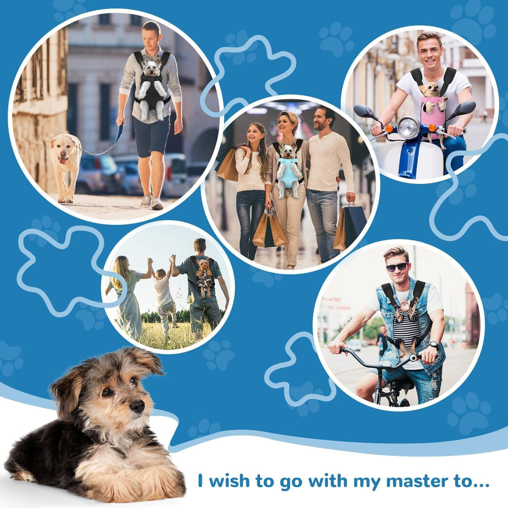 YUDODO pet carrier front pack enables easy city hikes and camping adventures.
