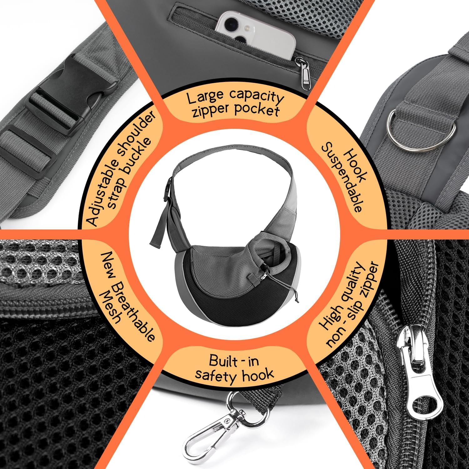 YUDODO adjustable strap carrier fits wearers of all heights for easy carry