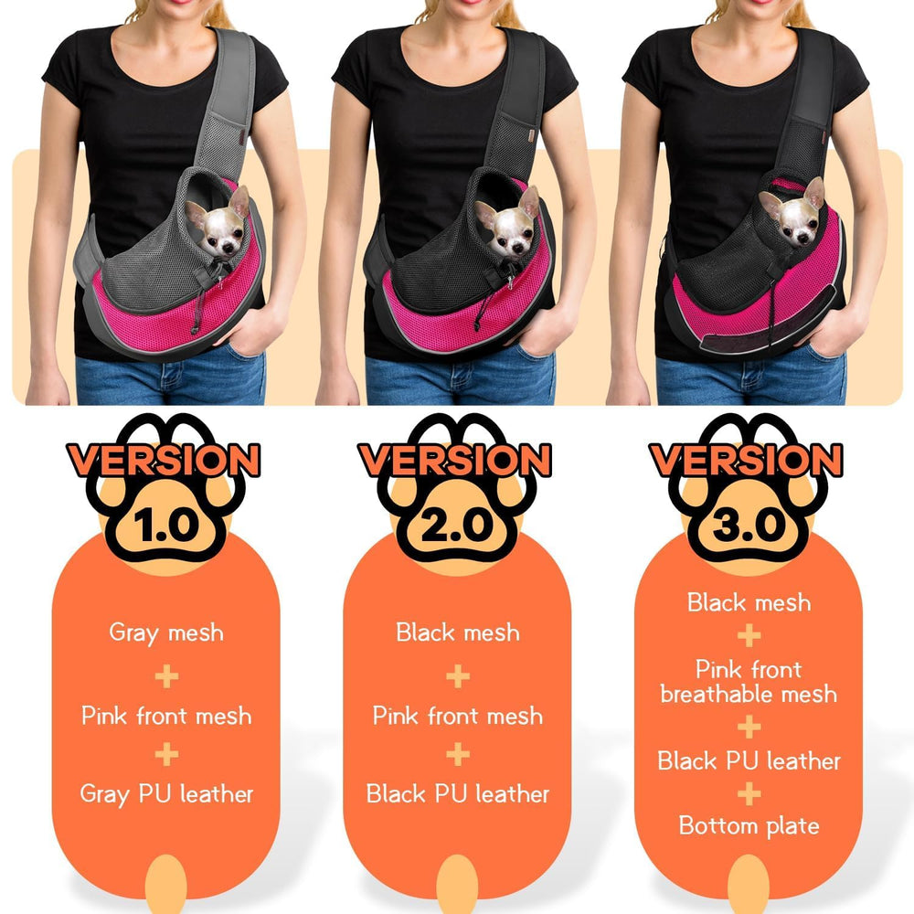 YUDODO pet sling carrier safety-hook protects against escapes during daily outings.