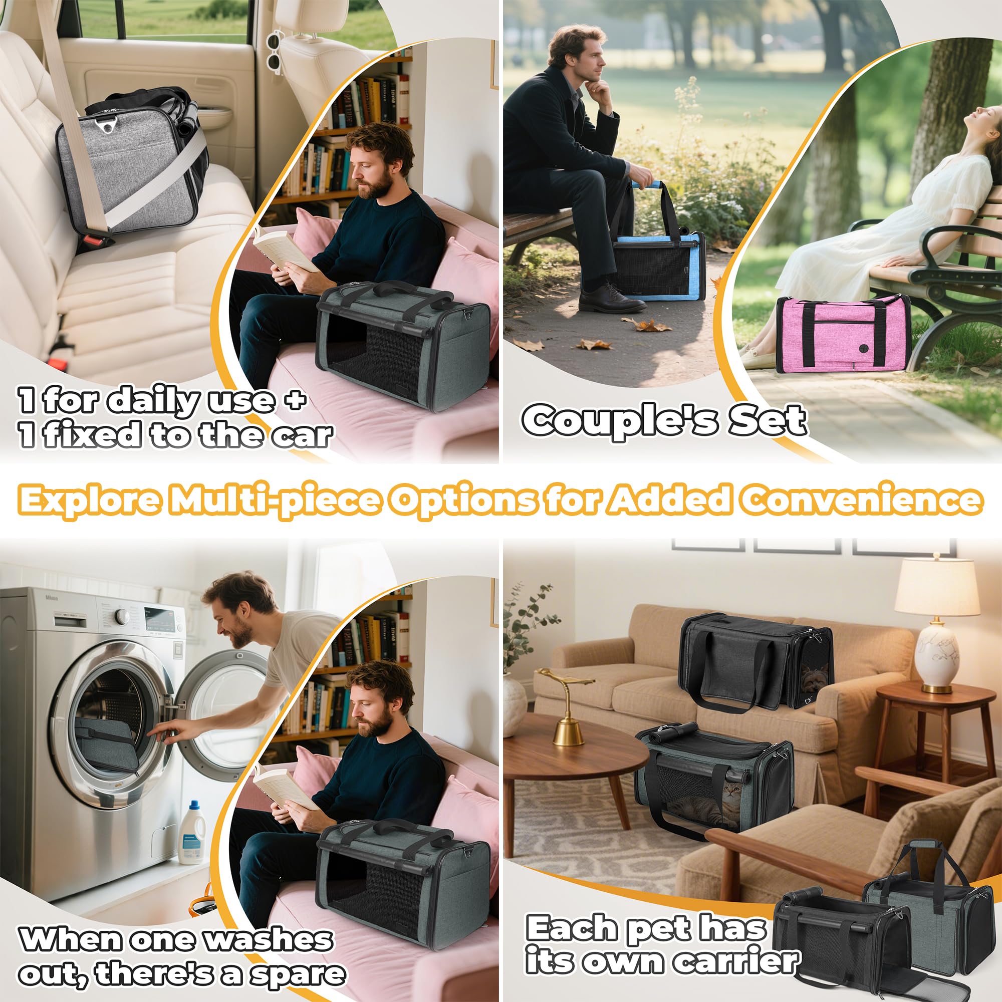 YUDODO reinforced-frame pink carrier ensuring durable daily use