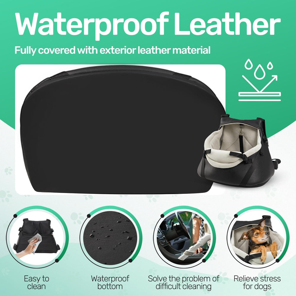 YUDODO PU leather waterproof exterior resists dirt during trips