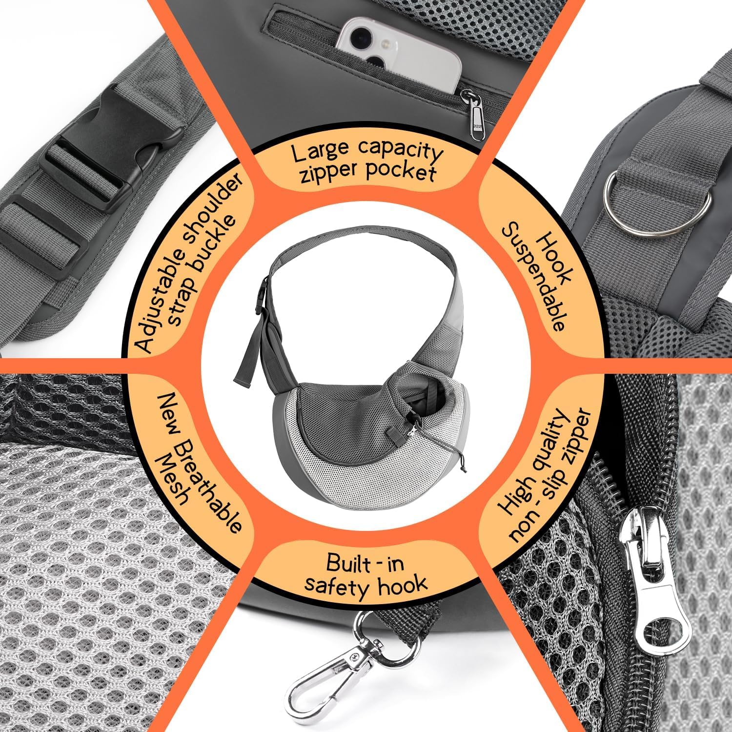 YUDODO safety features with reflective strip in action for night visibility