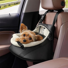YUDODO small dog car seat booster assembly view highlights easy two-setup installation