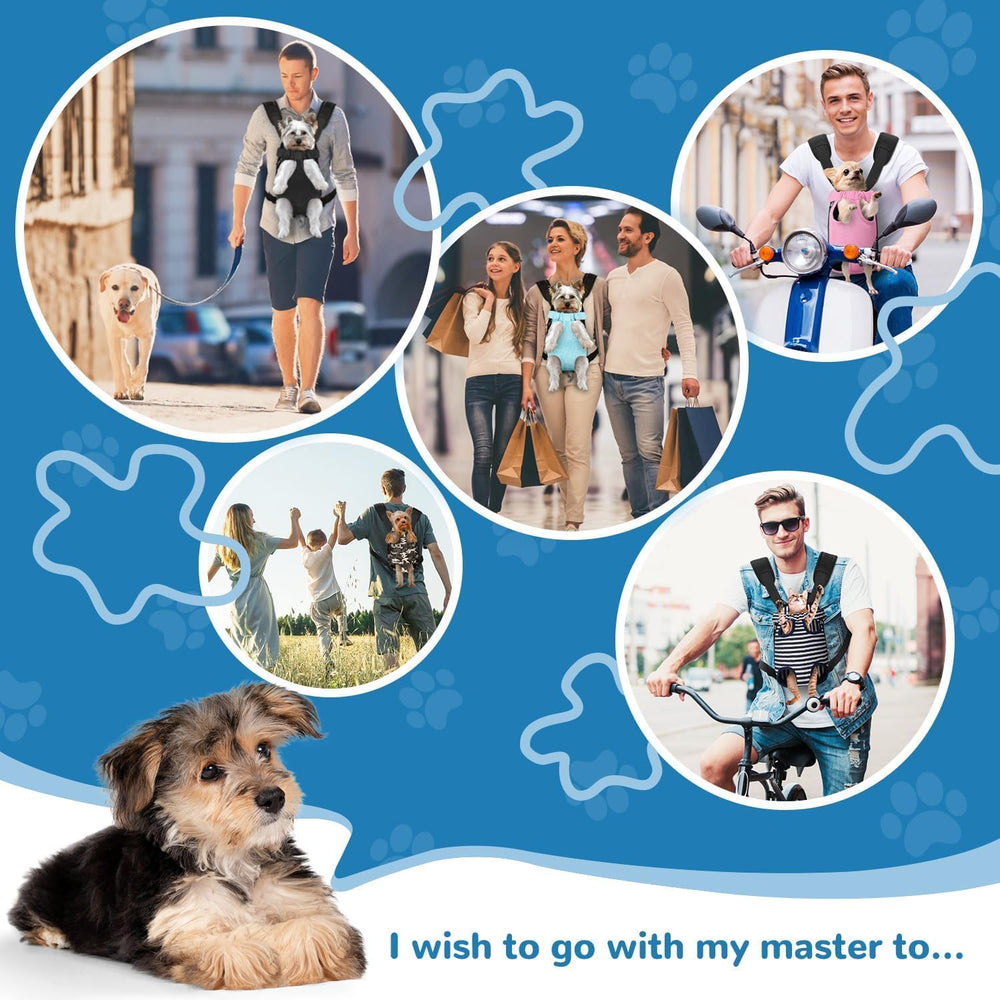 YUDODO travel-ready dog backpack enables hiking or biking with a pet