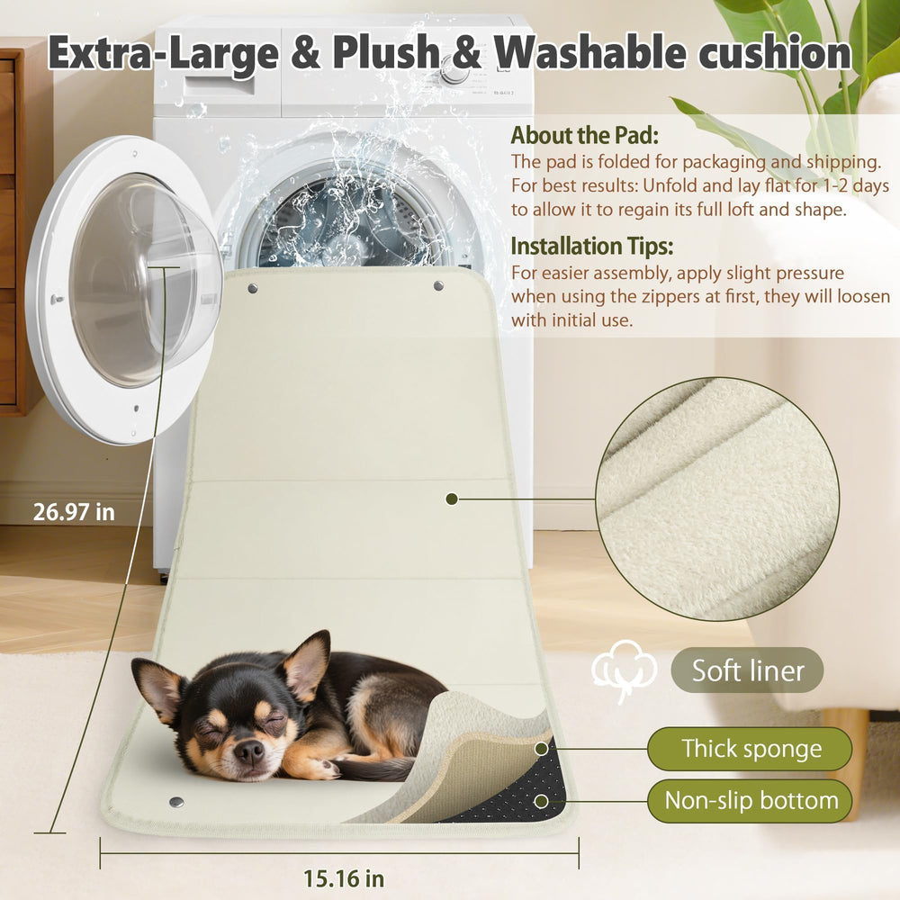 YUDODO travel-pet-carrier-convertible converts booster seat into portable carrier for park or hospital visits.