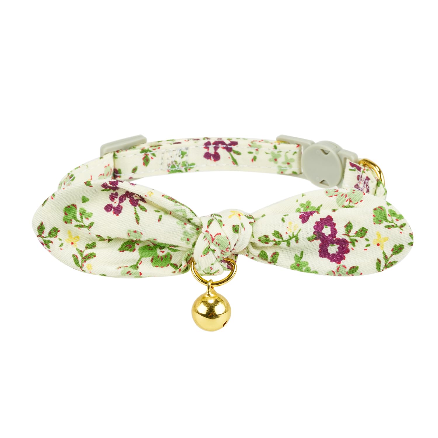 YUDOTE Cat Collar with bell closeup, helps locate your cat.