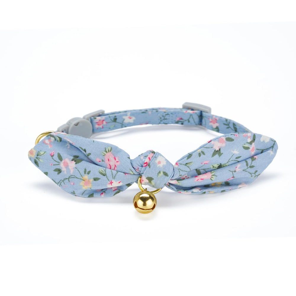 Collar YUDOTE con lazo floral de algodón rosa, cómodo