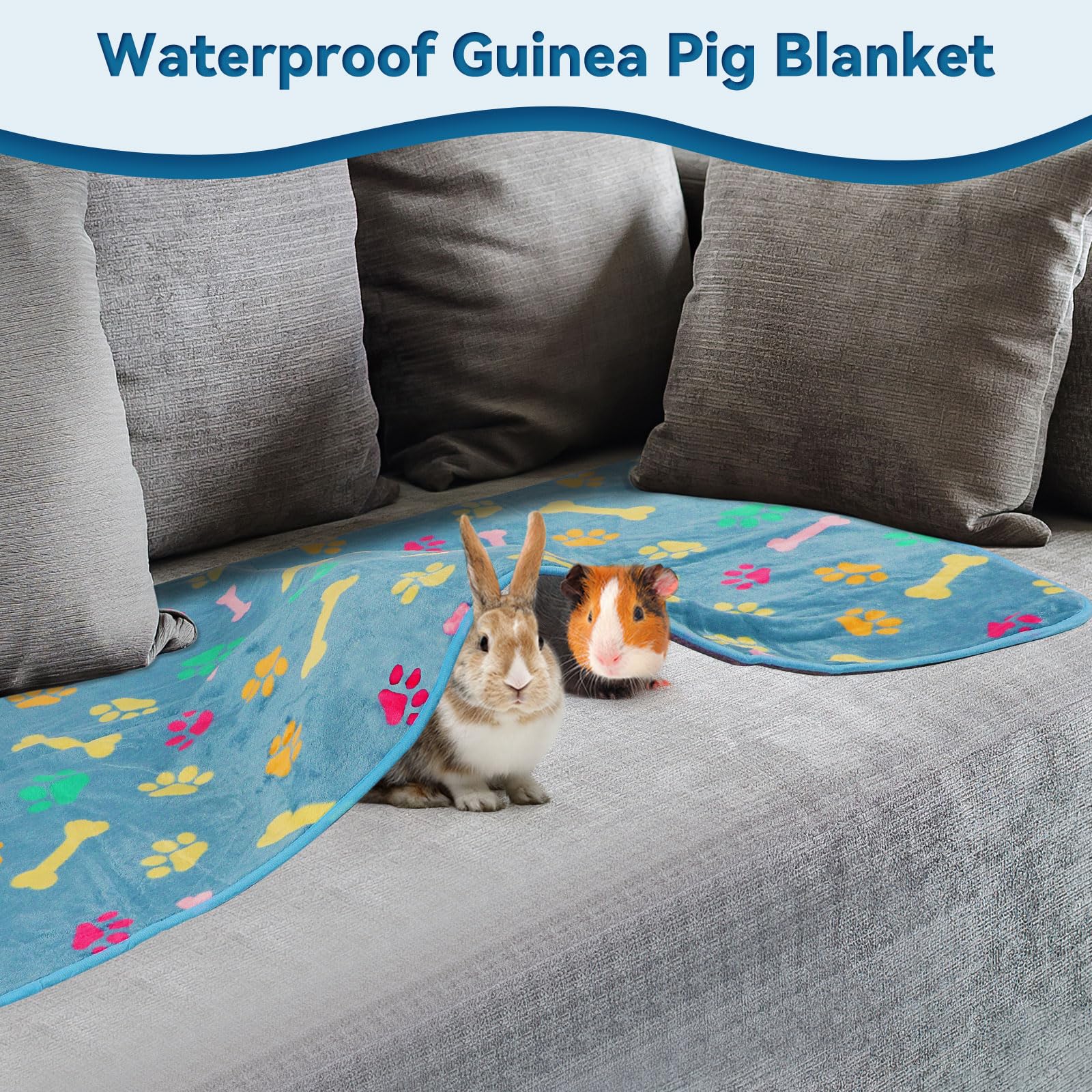 YUEPET 3-pack bedding set ready for guinea pigs and friends.