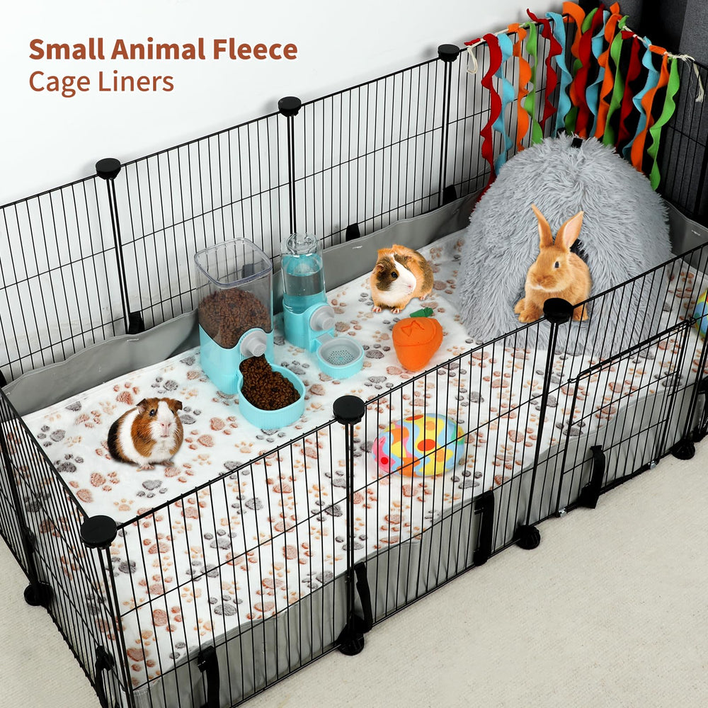 YUEPET 48x24 small animal blanket shown as bedding option for guinea pigs and hamsters.