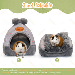 YUEPET Anti-slip bottom keeps the hideout in place during play.
