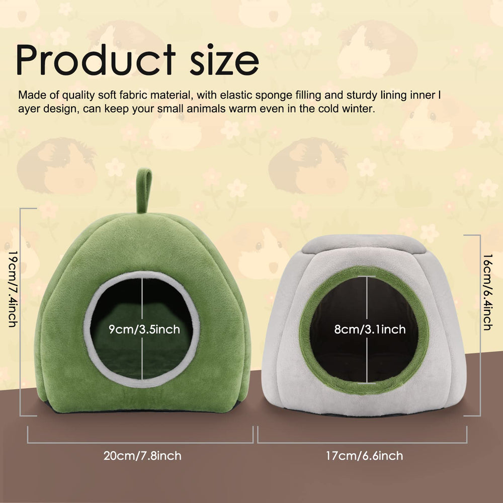 YUEPET guinea pig bed 2pack warmth design helps maintain comfortable body warmth.