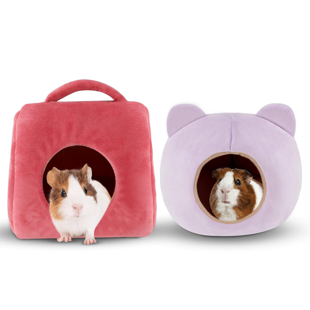 YUEPET Guinea Pig Bed handbag closeup highlights soft plush warmth for cozy naps.