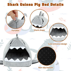 YUEPET guinea pig bed soft plush material enhances cuddle-worthy comfort.