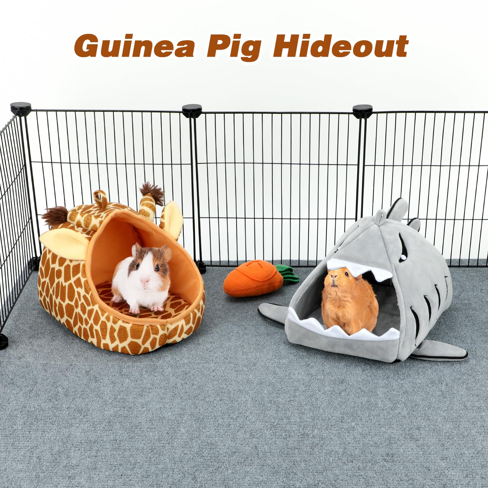 YUEPET guinea pig bed two-pack fits multiple cages for easy rotation.