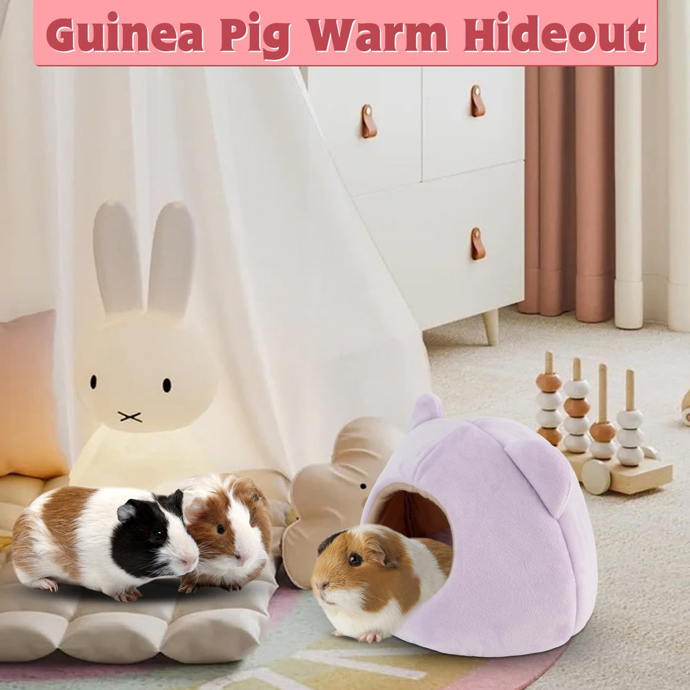 YUEPET Guinea Pig Bed two-pack image demonstrates convenient rotation and cleaning.