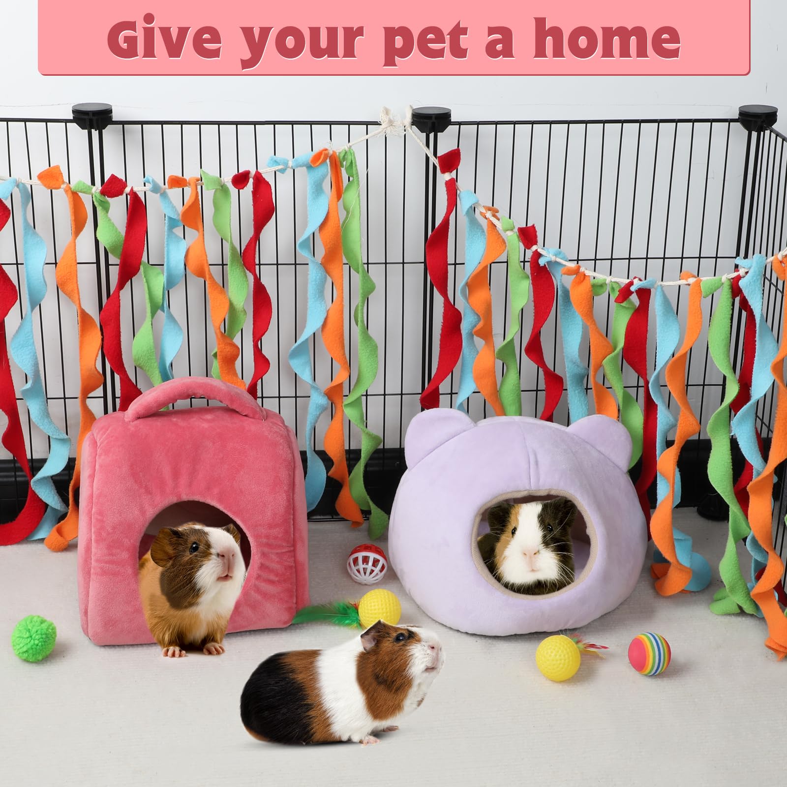 YUEPET Guinea Pig Bed washable fabric shows easy hand or machine washing.