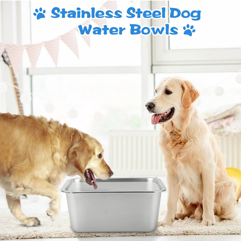 YUEPET large-capacity bowl ensures pets have access to water or food throughout the day.