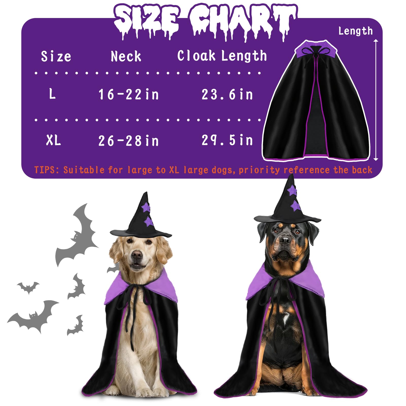 YUEPET large dog Halloween costume ready for celebration