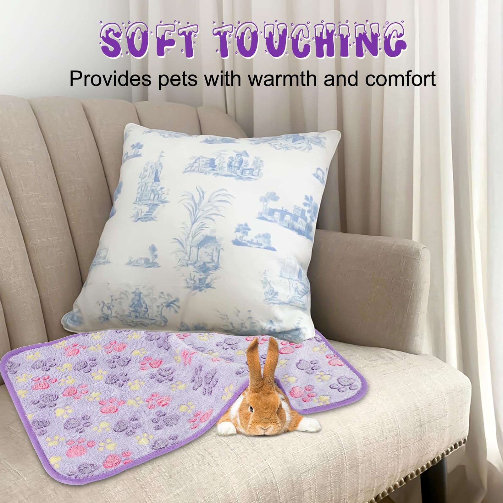 YUEPET machine-washable pet blanket is easy to care for busy owners.