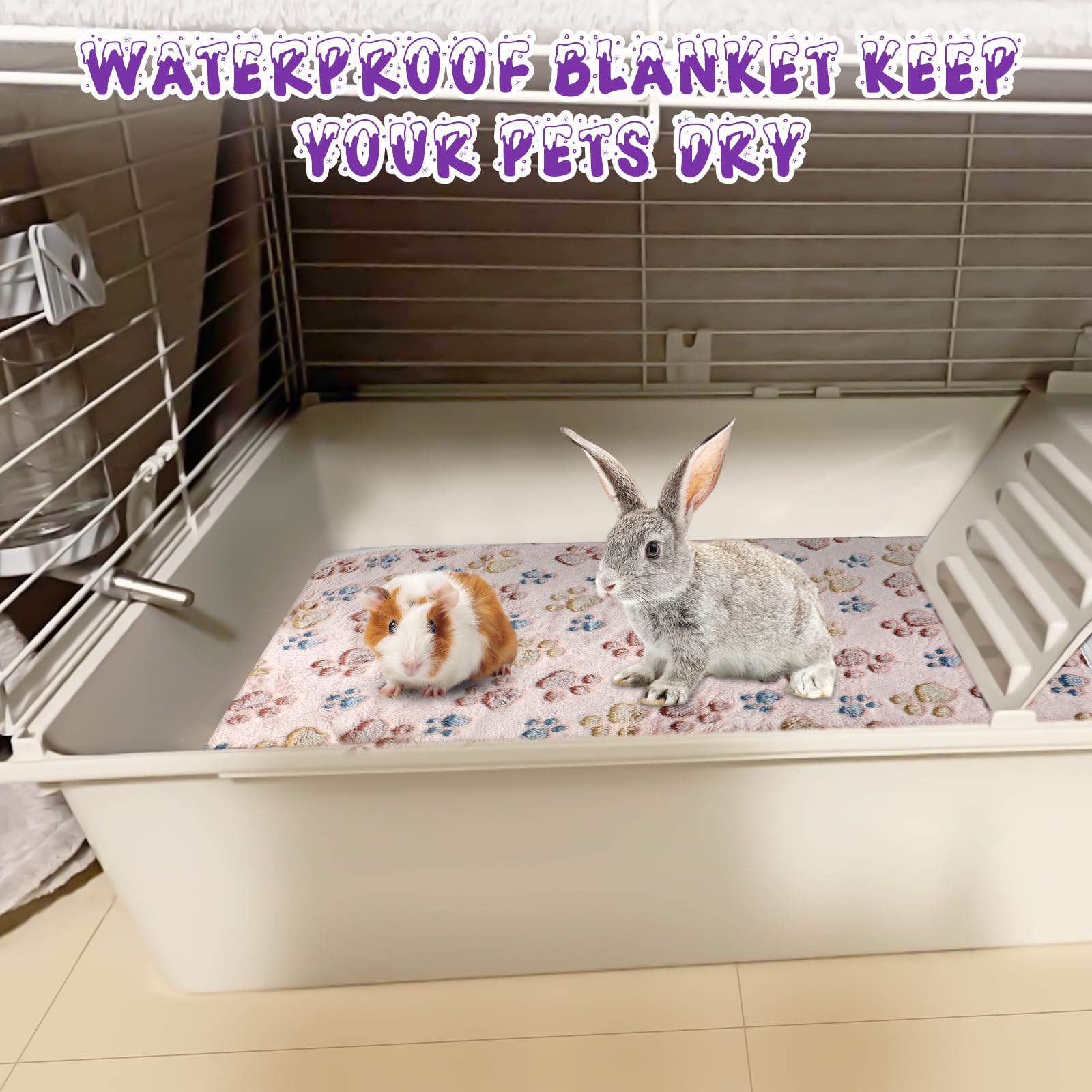 YUEPET multiuse blanket is versatile for cage, couch, and travel setups.