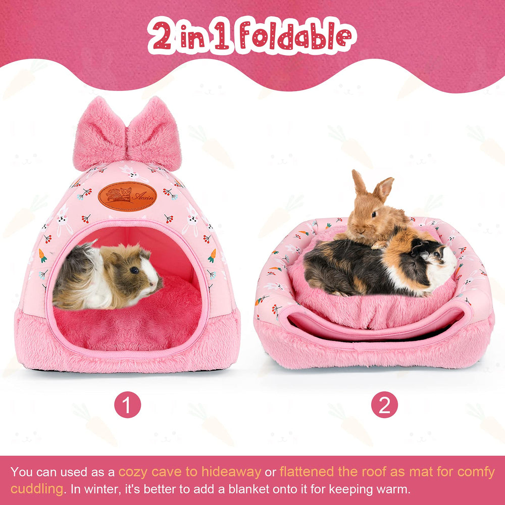 YUEPET rabbit bed anti-slip bottom keeps the hideout steady during play
